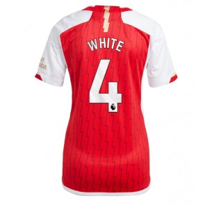 Maillot de foot Arsenal Benjamin White #4 Domicile Femmes 2023-24 Manches Courte